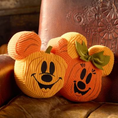 Mickey and Minnie Mouse Pumpkin Halloween Cushion