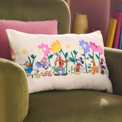Micky und Freunde - Kissen mit Blumenmotiv