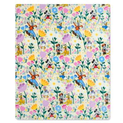 Mickey and Friends Floral Fleece Throw