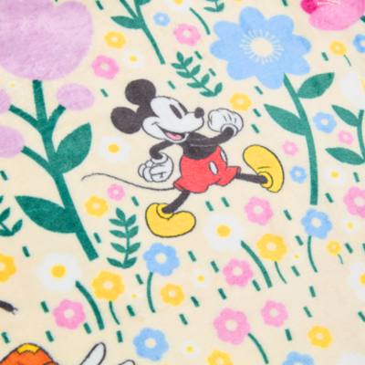 Mickey and Friends Floral Fleece Throw
