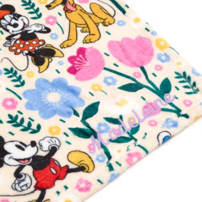Mickey and Friends Floral Fleece Throw