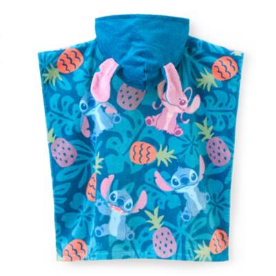 Stitch and Angel Hooded Beach Towel for Kids, Lilo & Stitch