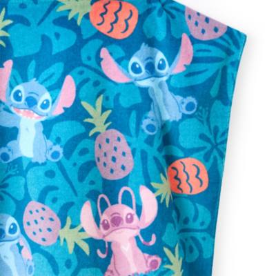 Serviette de plage Stitch et Angel &agrave; capuche pour enfants, Lilo & Stitch