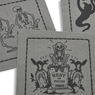 Mickey Mouse Cocktail Napkin Set, The Haunted House and The Skeleton Dance