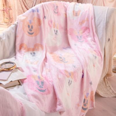 Mickey Mouse and Minnie Mouse Cutie Ghost Throw
