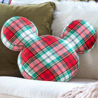 Cuscino tartan Topolino Collezione Natale