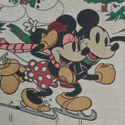 Mickey Mouse and Minnie Mouse Winter Throw Blanket