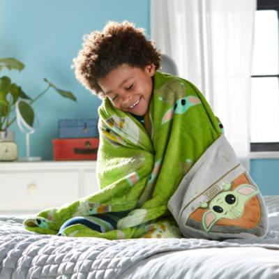 Grogu Convertible Fleece Throw, Star Wars: The Mandalorian
