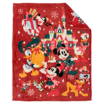 Micky Maus und Freunde - Weihnachtliche Fleecedecke