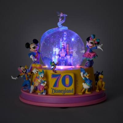 Mickey Mouse and Friends Disneyland Resort 70th Anniversary Light-Up Musical Snowglobe