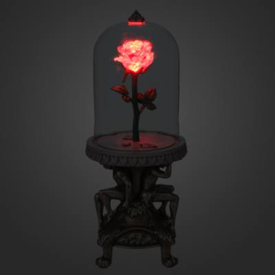 R&eacute;plica rosa encantada luz, La Bella y la Bestia