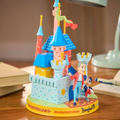 Walt Disney and Mickey Mouse Disneyland Resort 70th Anniversary Figurine