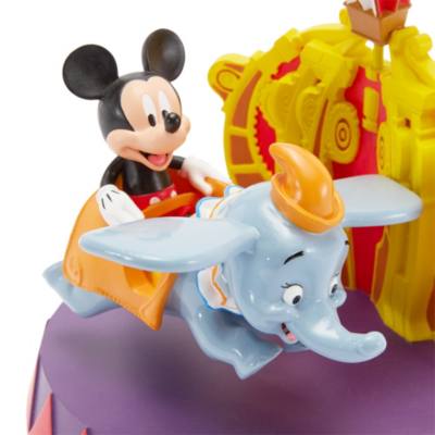 Mini figurine Mickey sur Dumbo l'&eacute;l&eacute;phant volant