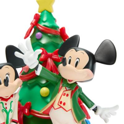Mickey Mouse and Minnie Mouse Christmas Figurine