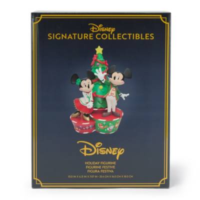 Mickey Mouse and Minnie Mouse Christmas Figurine