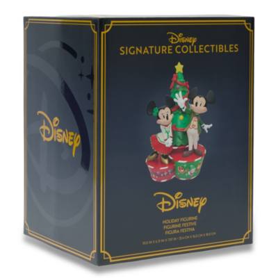 Mickey Mouse and Minnie Mouse Christmas Figurine