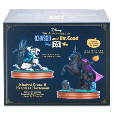 Ichabod Crane and Headless Horseman 75th Anniversary Light-Up Figure Set, The Adventures of Ichabod and Mr. Toad