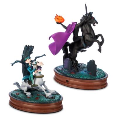 Ichabod Crane and Headless Horseman 75th Anniversary Light-Up Figure Set, The Adventures of Ichabod and Mr. Toad