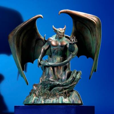 Fantasia - 85. Jubil&auml;um - Chernabog - Bronzefarbene Figur mit Leuchtfunktion in limitierter Edition