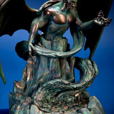 Fantasia - 85. Jubil&auml;um - Chernabog - Bronzefarbene Figur mit Leuchtfunktion in limitierter Edition