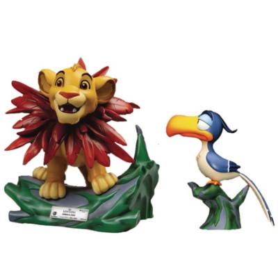 Beast Kingdom, figurita edici&oacute;n limitada Simba y Zaz&uacute;, El Rey Le&oacute;n, Master Craft