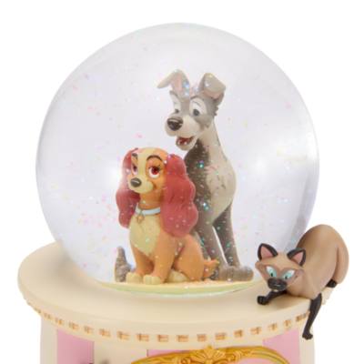 Lady and the Tramp Musical Snow Globe
