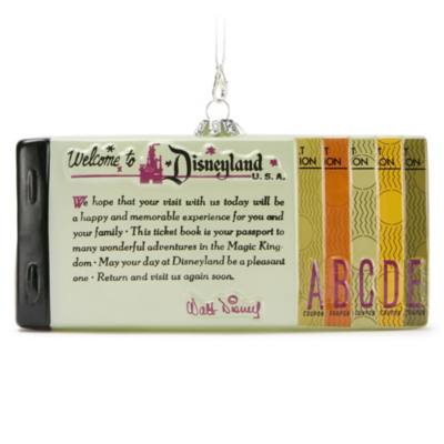 Disneyland Resort 70th Anniversary Disneyland Ticket Book Ornament