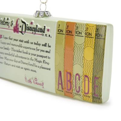 Disneyland Resort 70th Anniversary Disneyland Ticket Book Ornament