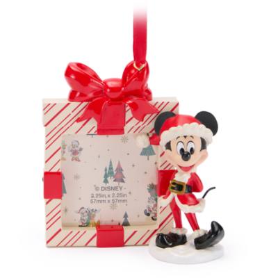 Santa Mickey Mouse Festive Frame Ornament