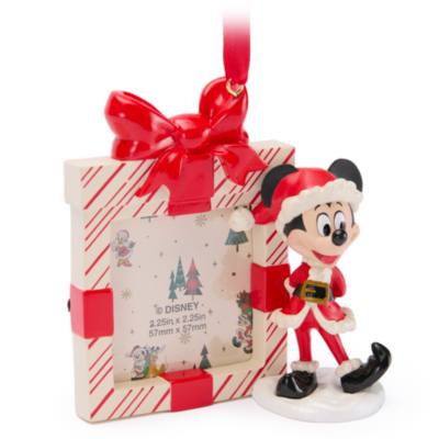 Santa Mickey Mouse Festive Frame Ornament