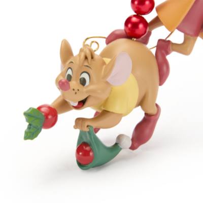 Jaq and Gus Festive Sketchbook Ornament, Cinderella