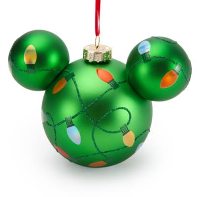 Mickey Mouse Icon Christmas Lights Ball Ornament
