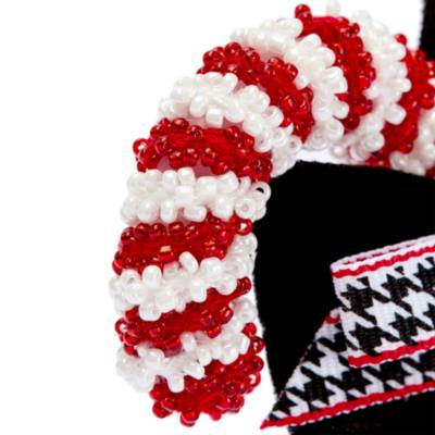 Mickey Head Icon Candy Cane Ornament