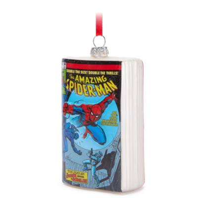 Spider-Man Comic Book Glass Ornament