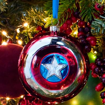 Adorno cristal escudo Capit&aacute;n Am&eacute;rica