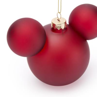Mickey Mouse Icon Red Ball Ornament