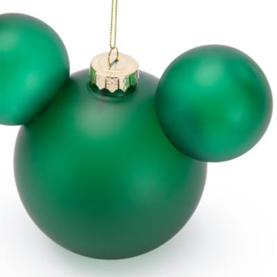 Mickey Mouse Icon Green Ball Ornament