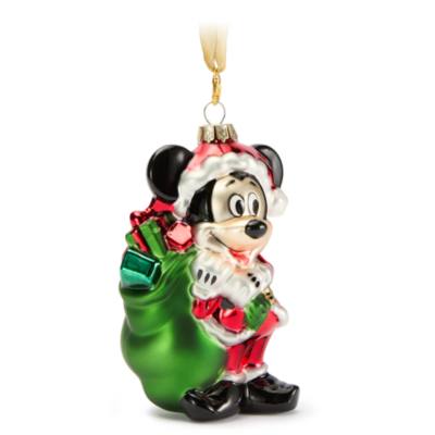 Mickey Mouse Glass Ornament