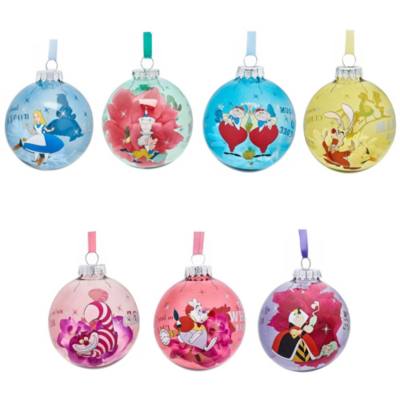 Alice in Wonderland Festive Bauble Set