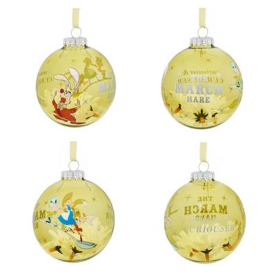 Alice in Wonderland Festive Bauble Set