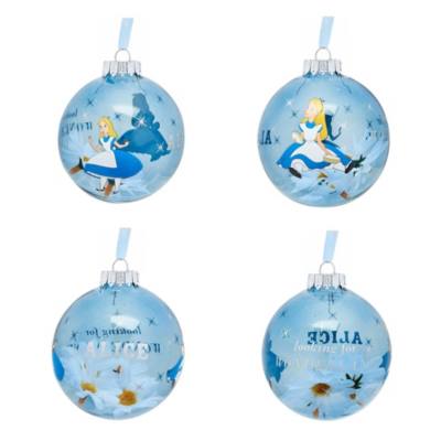 Alice in Wonderland Festive Bauble Set
