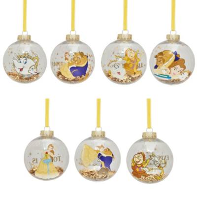 Beauty and the Beast Festive Bauble Set