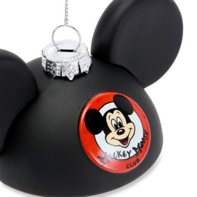 Mickey Mouse Club - Mouseketeer Hut mit Ohren - Dekorationsst&uuml;ck aus Glas