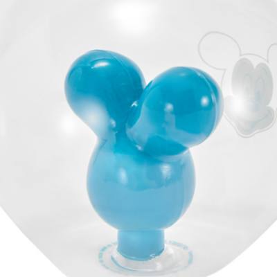 Decorazione a sfera in vetro con palloncino di Topolino