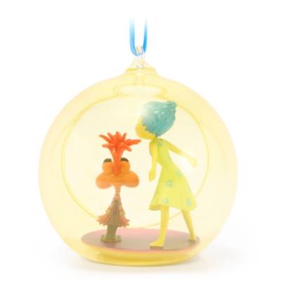 Joy and Anxiety Glass Globe Sketchbook Ornament, Inside Out 2