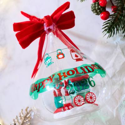 Mickey Mouse Glass Dome Ornament
