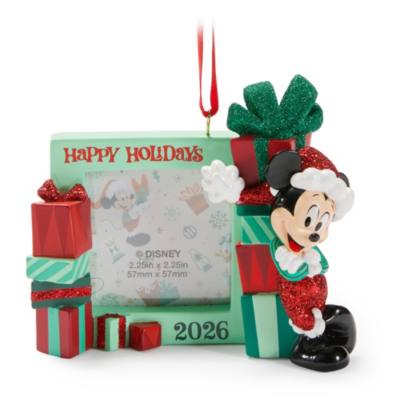 Mickey Mouse ''Happy Holidays 2026'' Photo Frame Ornament