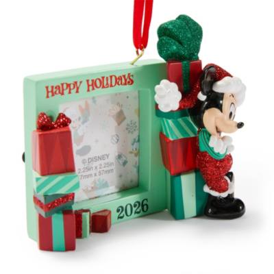 Mickey Mouse ''Happy Holidays 2026'' Photo Frame Ornament