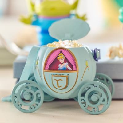 Pumpkin Coach Light-Up Popcorn Bucket Ornament, Cinderella