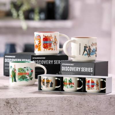 Starbucks Tatooine, Kashyyyk and Geonosis Discovery Series Mug Ornament Set, Star Wars